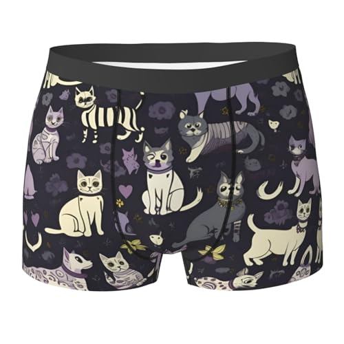 Goth Spooky Men's Boxer Briefs,mens underwear,Breathable Boxers for Men,Comfy Cozy Holiday Boxer Briefs