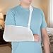 ElevateTech Mesh Arm Shoulder Sling, Breathable Shoulder Immobilizer Shower Adjustable Suitable for Left And Right Arms Comfort Type (White)