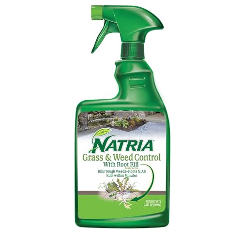 Natria Grass and Weed Killer with Root Kill, Ready-to-Use Herbicide, 24 Ounce