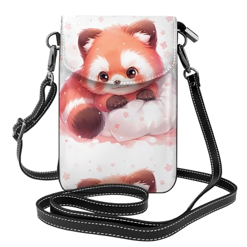 Petit sac pour téléphone portable motif panda reposant cadeau femme