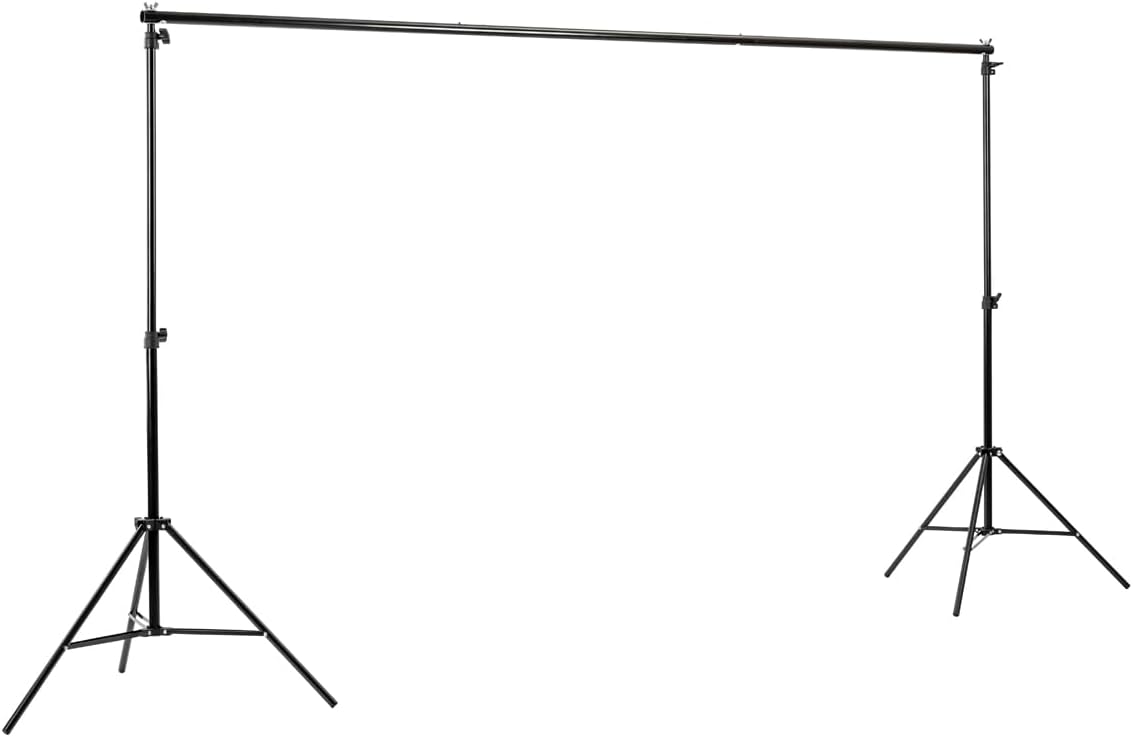 Takama Photo Video Studio 10Ft Adjustable Backdrop Support System Light Stands with Background Holder Kit