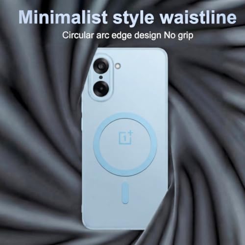 Image of DIZORO Matte Case for Oneplus Nord Ce5 Compatible with MagSafe, Camera Lens Full Protection, Shockproof Translucent Frosted TPU Soft Phone Cover, Anti-Fingerprint (Sierra)