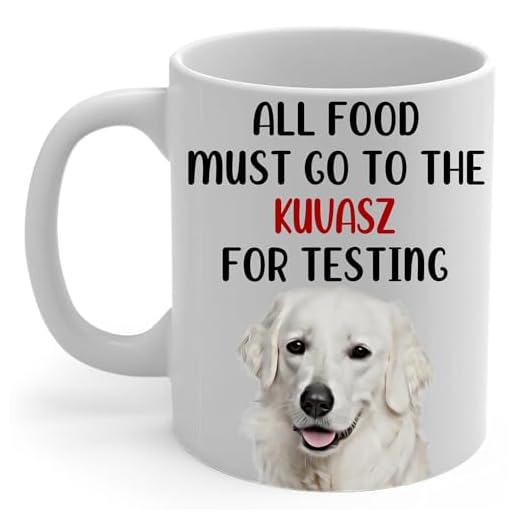 White Kuvasz Mom Coffee Mug White 11Oz Funny Ceramic Cup Gifts For Women Pet Peeking Portrait Humorous Kitchen Quote Gifts for Kuvasz Dog Lovers