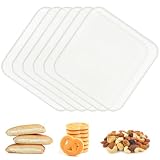 Lot de 6 feuilles de déshydrateur carrées en silicone, antiadhésives