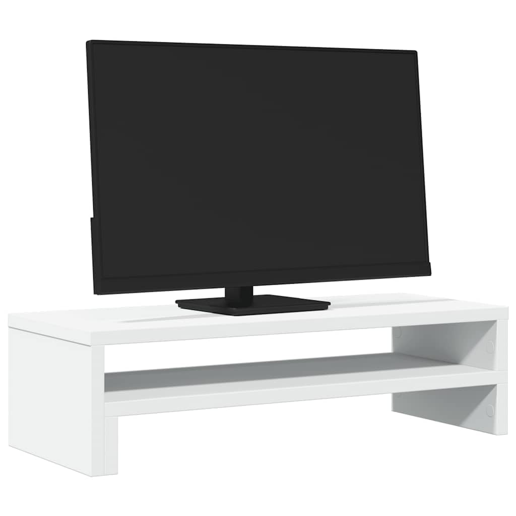 Mangloder - Soporte para monitor (54 x 22 x 15 cm, material de madera para espacio de trabajo ergonómico, soporte para portátil y gestión de cables, elevador estable para escritorio, ideal para