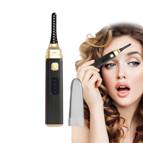 birdusunce メイクアップまつげカーラー、電動まつげカーラー,3つのヒートモードで電気ラッシュカーラーを速くします | アイメイクツール、屋外旅行のための長期にわたるカール