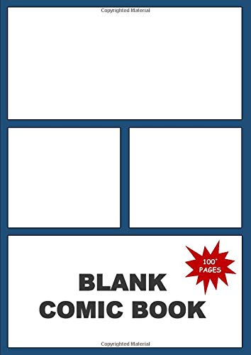 A4 Blank Comic Book: Blank Comic Book For Creative Kids To Create Your Own Comic Story, Write & Draw Stories, Comics & Graphic Novels, Strips - 110 Pages / 55 Sheets | Vol 1