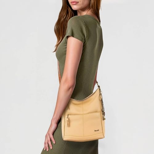 Image of The Sak Lucia Leather Crossbody Purse - Premium Leather Women's Handbag for Everyday & Travel - Cross Body Bag With Zipper