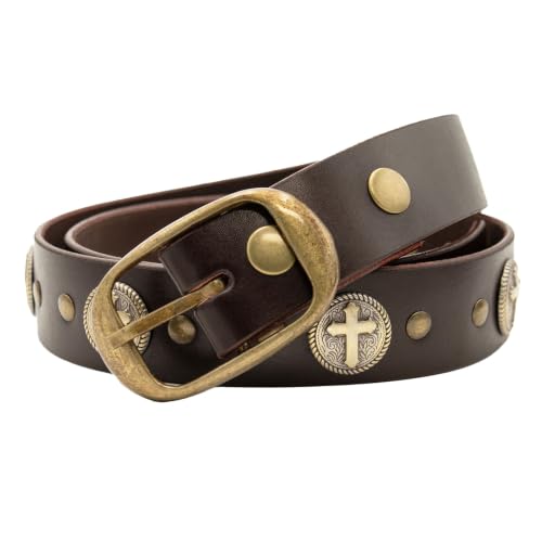 Image of Milwaukee Leather Men's Interchangeable Buckle Leather Belts | 1.5 inch Wide; Emblem Designed; Biker Culture Style; Everyday Wear; Premium Leather