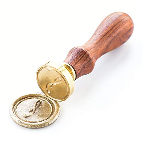 VOOSEYHOME Initial Handwritten Letter Alphabet S Wax Seal Stamp with Rosewood Handle, Decorating on Gift Packing Invitation Envelope Letter Card Book for Birthday Themed Parties Weddings Signatures - Thumbnail 2