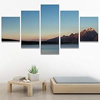 SIGNWIN 5 Panel Canvas Wall Art Calming Waters for Home Decorations Ready to Hang - 60