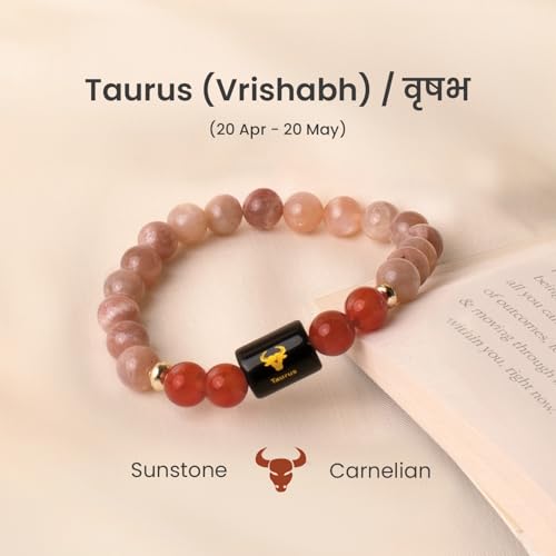 Image of Astrotalk Zodiac Crystal Bracelet | Balances Energy & Enhances Positivity | Certified Healing Crystals with Certificate | Astrology Bracelet for Man & Woman | Gift for Man & Woman