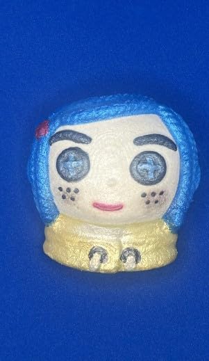 Button Eye Girl Bathbomb, Cora Bath Bomb, Raincoat Bath Bomb, Blue Hair Girl Bath Bomb, Raincoat Girl Bath Bomb, Vegan Friendly Bath Bomb