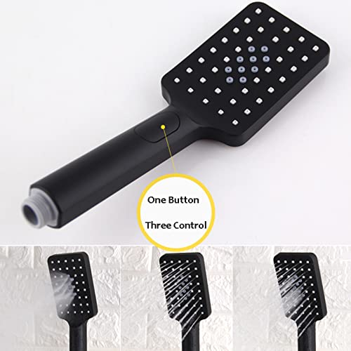 Ensemble de robinets de douche complète noire avec douchette et tête de douche 8 pouces