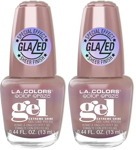 Image of L.A. COLORS Glazed Gel Polish, Duchess CNL697W (Pack of 2)