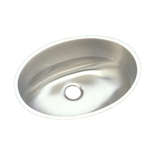 Elkay ELUH1511 Asana Single Bowl Undermount Stainless Steel Bathroom Sink, Nickel