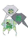 Tail Trends St. Patrick's Day Dog Bandana 3 Pack - 100% Cotton (Large)