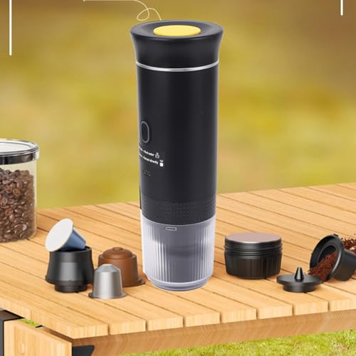 Cafetera portátil con calentador sin cable 60 ml 15 Bar miniatura 2