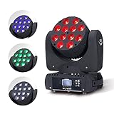 150W Moving Head Light LED 12 Pcs 12W LED Beam Wash Stage Lighting RGBW 4in1 Professional 9/16 DMX 5