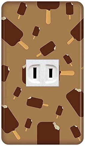 コンセントカバー コンセントプレート 1口用 可愛いシリーズ デザート柄 036 スイッチカバー スイッチプレート おしゃれ デザイン お部屋の模様替え 2口用 3口用 5口用 6口用 スイッチ用 最前線の