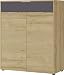 Produktbild Germania Schuhschrank 2965-554 GW-Berlebeck, in Grandson-Eiche-Nachbildung/Graphit, 89 x 108 x 40 cm (BxHxT)
