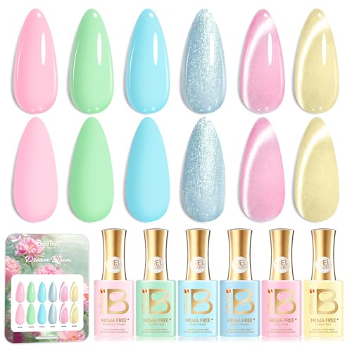 Beetles Hema Free Gel Polish Set, 15 ML 6 Colors