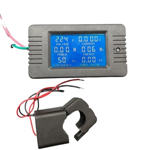 Voltmètre numérique AC 100A avec Split CT pour mesurer la puissance