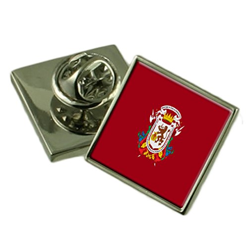 Drapeau badge de revers Caracas Venezuela en argent gravé pour costume