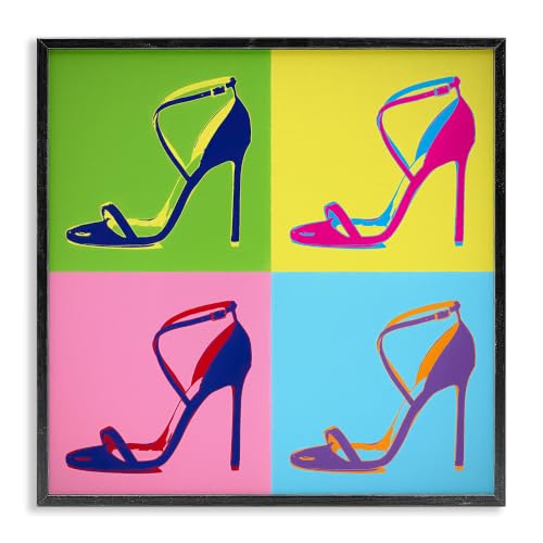 Pop Style High Heel Fashion Glam, 17 x 17 Inch Framed Giclée Print