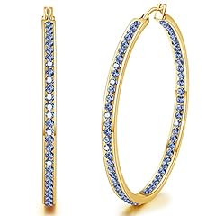 Gold Plated Blue CZ