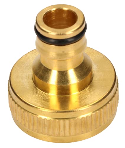 KOTARBAU® Brass garden hose connection 1 inch for hose connection to tap, Gold, 1"