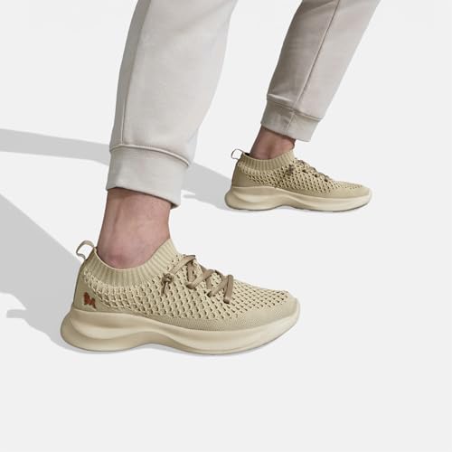 Image of Neeman's Knit Gliders Women Sneakers | Stylish Casual Shoes for Men with Airknit Breathable Upper | Anti-Skid EVA Sole Footwear | Lightweight Lace-Up Sneaker