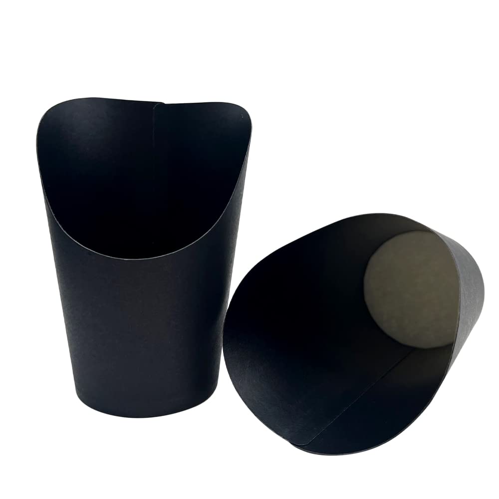 KINGZHUO 50 soportes para papas fritas de 14 onzas, vasos de charcutería de papel para llevar para fiestas, tazas de papas fritas, conos desechables para alimentos, cajas de palomitas de maíz