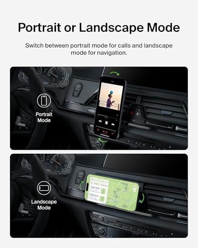 Image of Belkin MagSafe Vent Mount Pro - MagSafe Compatible Phone Mount for Car - Wireless Magnetic Phone Holder Mount for iPhone 17, iPhone 16, 15, Pixel 10, & More - Car Accessories (Certified Refurbished)