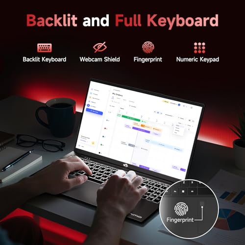 Image of NIMO 17.3 inch FHD Gaming Laptop, 6-Core AMD Ryzen 5 6600H 32GB DDR5 RAM 1TB SSD (Beat i7-1165G7 up to 4.5GHz) Radeon 660M with 100W Fast PD Backlit Keyboard for Business & Student 2-Yr Warranty