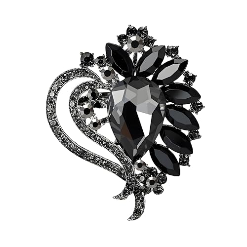 Broche cœur en émail rouge, symbole d'amour pour célébrer vos fiançailles