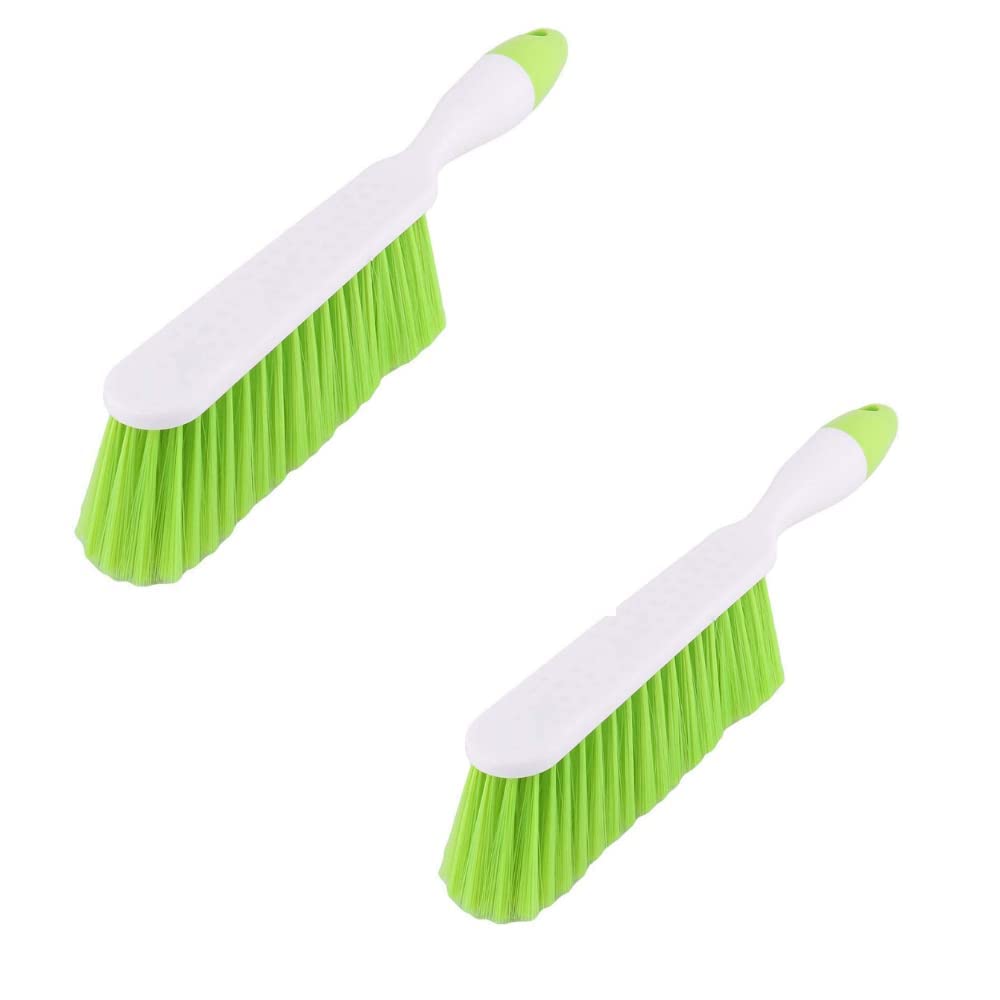 Pearls Glossy Long Plastic Handle Sofa Brush Dust Cleaning Brush | Ideal for Carpet Cleaning, Car Seat, Bed, Sofa, Curtains, Mats and Household Upholstery Cleaning Sofa Cleaning Brush (Pack of 2)