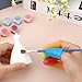 24 Pcs Silicone Hot Glue Finger Caps Finger Protector 3 Sizes Rubber Fingers Covers Anti-Slip Crochet Finger Guard Reusable Finger Protector Sleeve Tips Guard for Sewing Sorting Paper Ironing