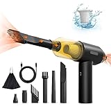 RealPlus 2 en 1 Aspirador Coche Potente & Soplador de Polvo Eléctrico, Compresor Aire Portatil 70000RPM & 8000PA Mini Aspiradora Coche, Air Duster 6000mAh, Soplador de Aire Inalámbrico para PC/Teclado