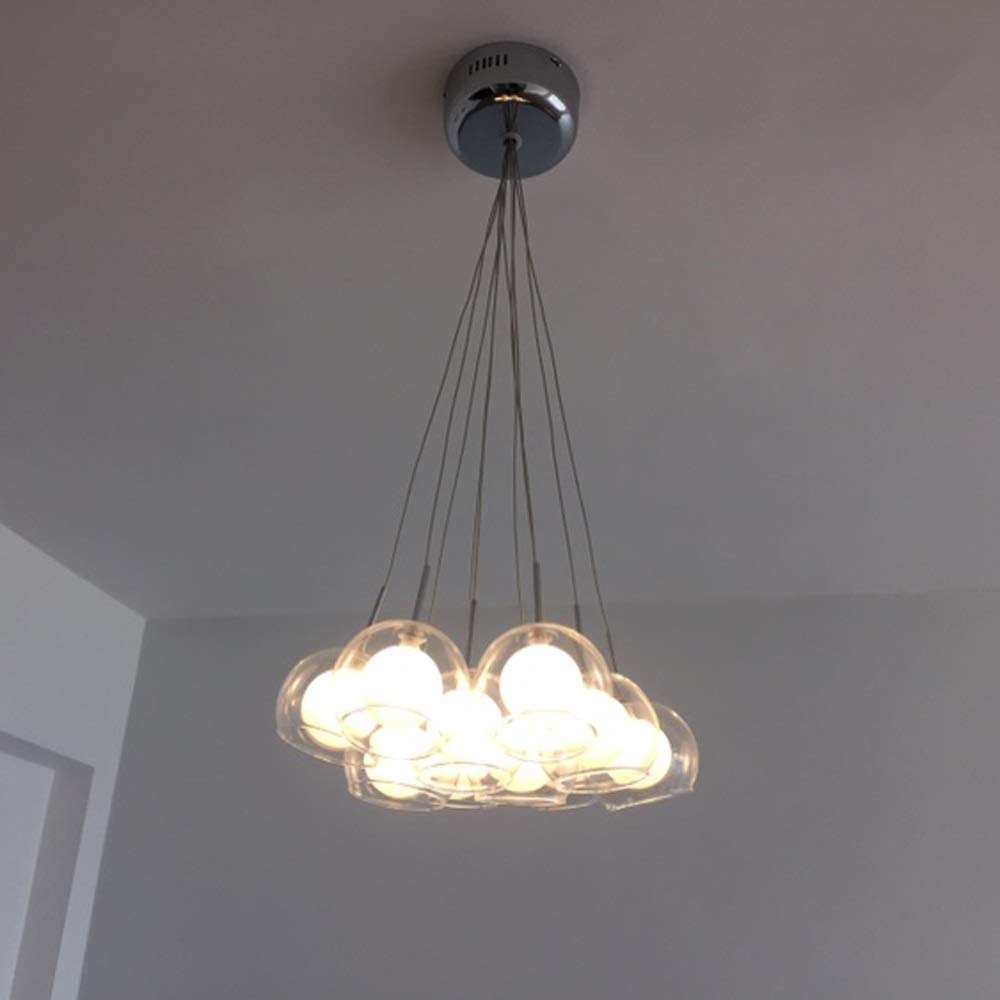Plafonnier LED moderne à bulles de verre de 10cm - 6