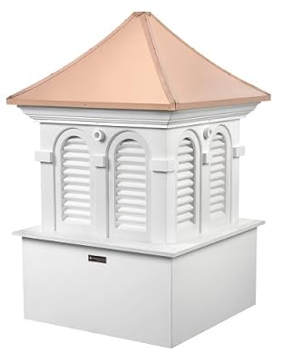 Good Directions Smithsonian Alexandria Vinyl Cupola with Copper Roof, 26" x 37"