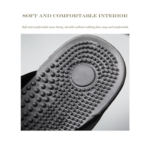 Mens Flip-Flops Massage Slippers,Flat Bottomed Acupressure Massage Shoes,Relief Plantar Fasciitis Heel Arch Arthritis Pain,Outdoor Anti Slip Soft Soles Sandals(Size:EU 41,Color:Red)4