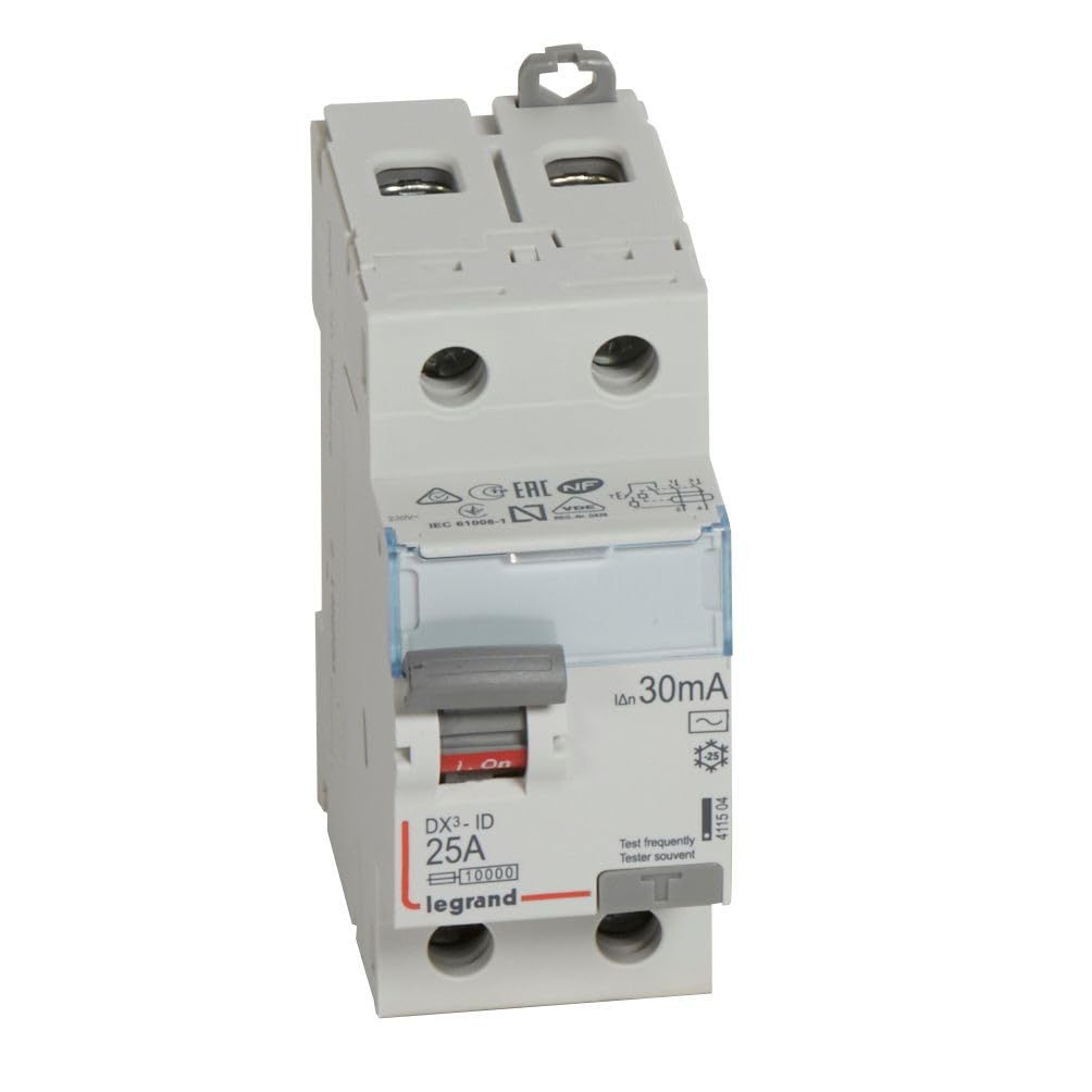 Interrupteur différentiel 2P 230V~ 25A type AC 30mA - 2 modules