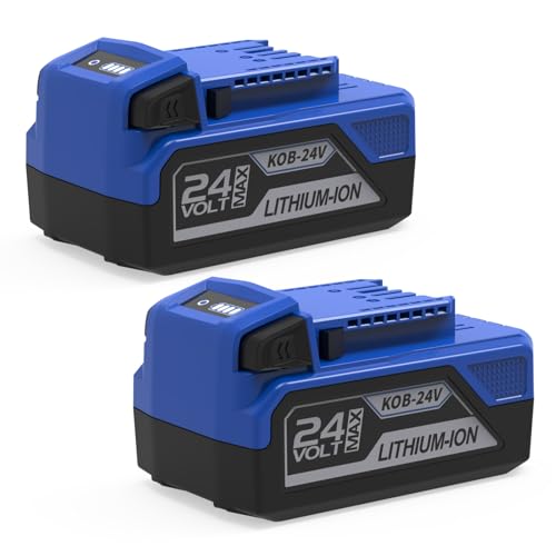 AaveYouMore 2Packs 24V 6.0Ah Replacement for Kobalt 24V Battery KB624-03 KB524-03 KB424-03 KB224-03