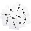 Gejoy 10 Pack Transparent Spinners Bulk for Classroom Clear Spinners Dry Erase Math Game with Rotating Arrow Black