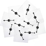 Gejoy 10 Pack Transparent Spinners Dry Erase Math Game Spinner with Rotating Arrow