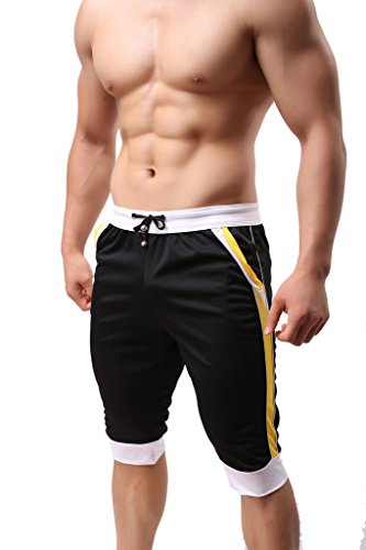 Onefit Men's Capri Pants Sports Pants Black Medium #TOP2