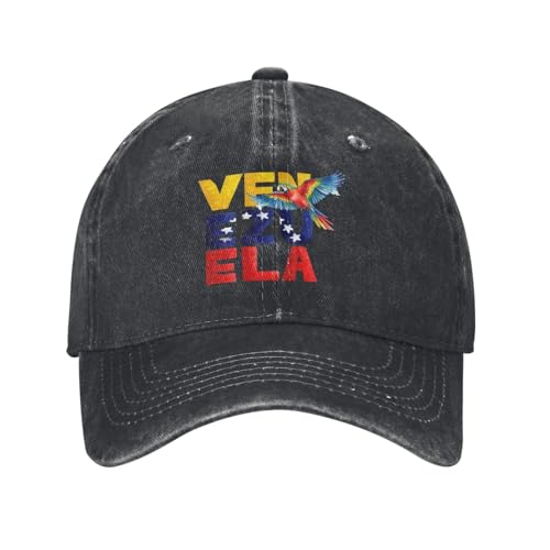 Anceky Venezuela Libre Hat Pride Bandera Venezolana Denim Sombreros Hombres Mujeres Gorra De Béisbol