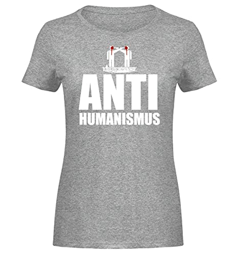 T-shirt anti-humanisé pour femme Kirchenbrand gris heather sport M