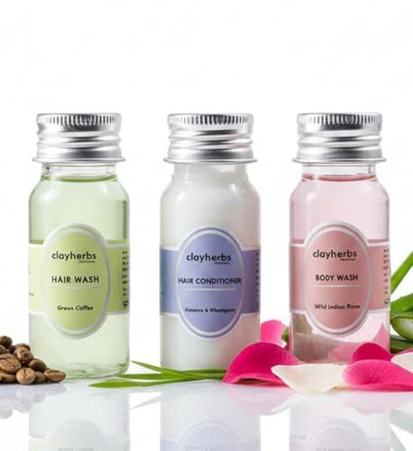 Image of (Pack-150) 35ml Bulk Hotel Toiletry,Travel Size Shower Gel,Hair Shampoo,Hair Conditioner,Bulk Hotel Amenities,Guest House, (50 Bottle Each)